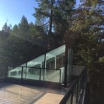 Aluminum & glass roof access outside