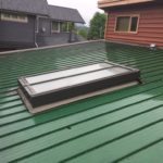 Box-frame on metal roof